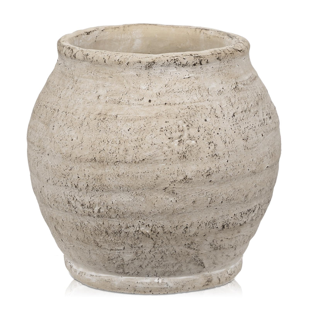 Briful vue frontale du vase crème apportant chaleur décorative