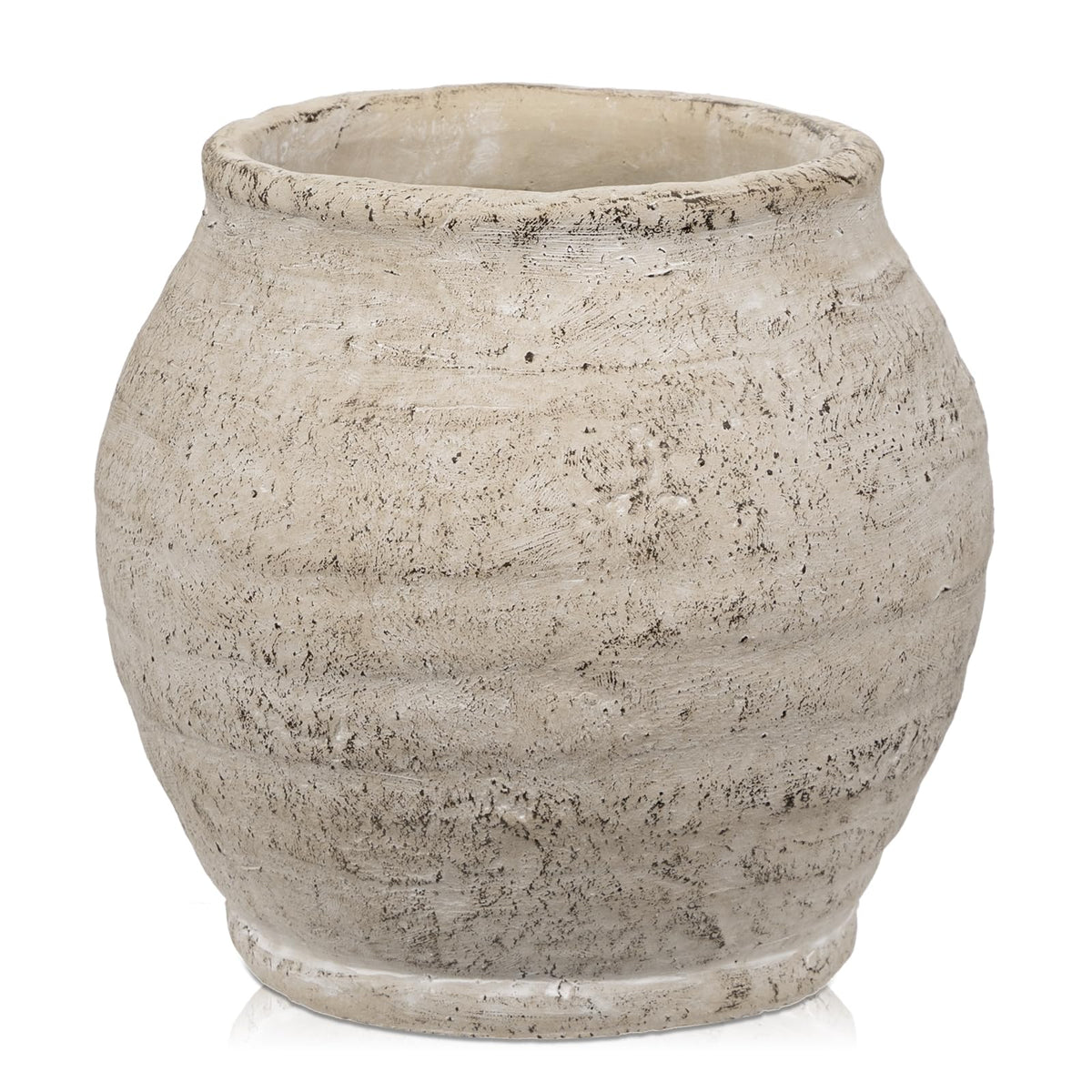 Briful vue frontale du vase crème apportant chaleur décorative