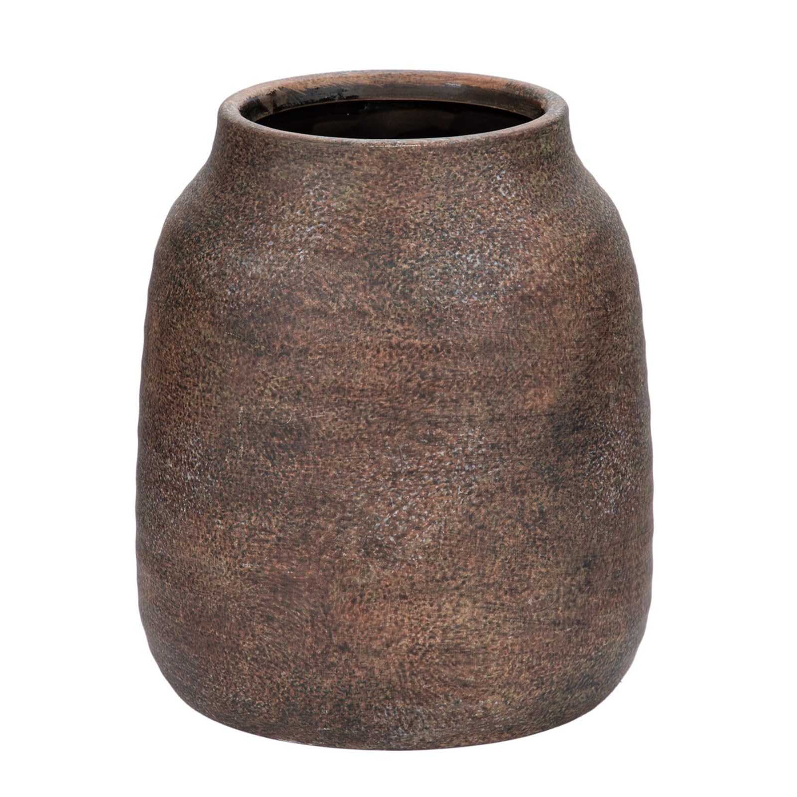 Vase Briful vue de face sur fond neutre montrant la silhouette rustique et l'effet décoratif