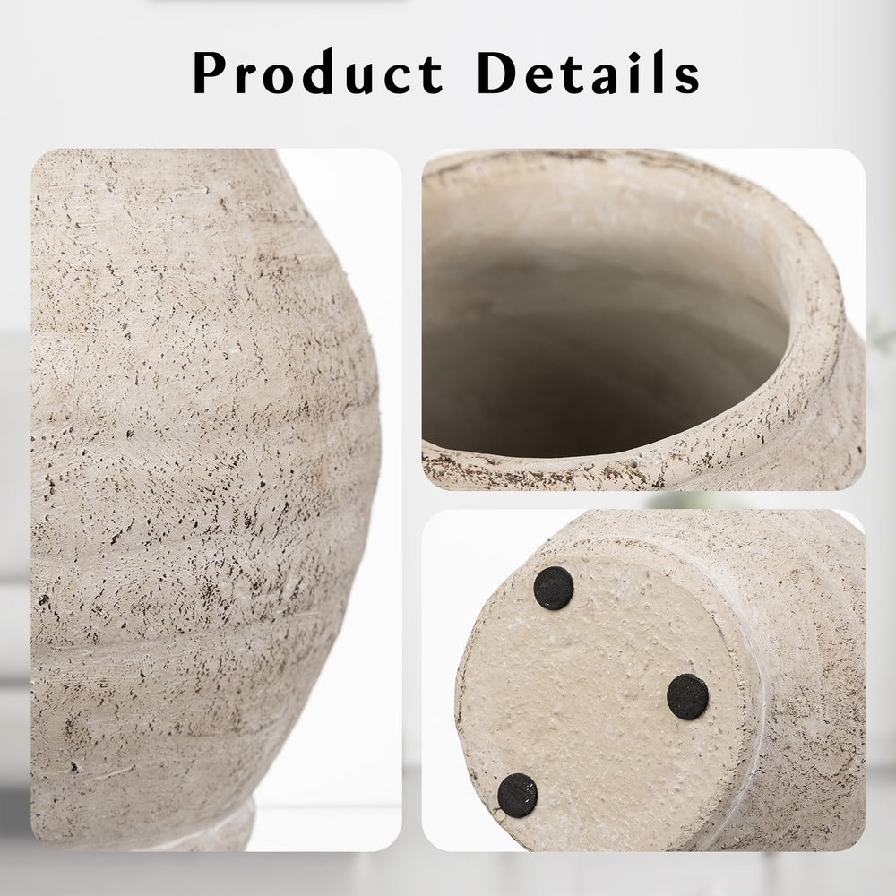 Briful large bouche du vase facilitant arrangements courts