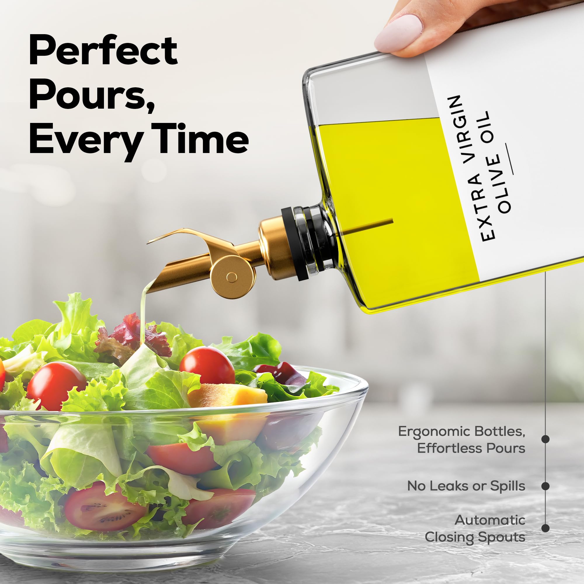 Brighter Barns bouteille en usage sur plan de travail facilitant le service