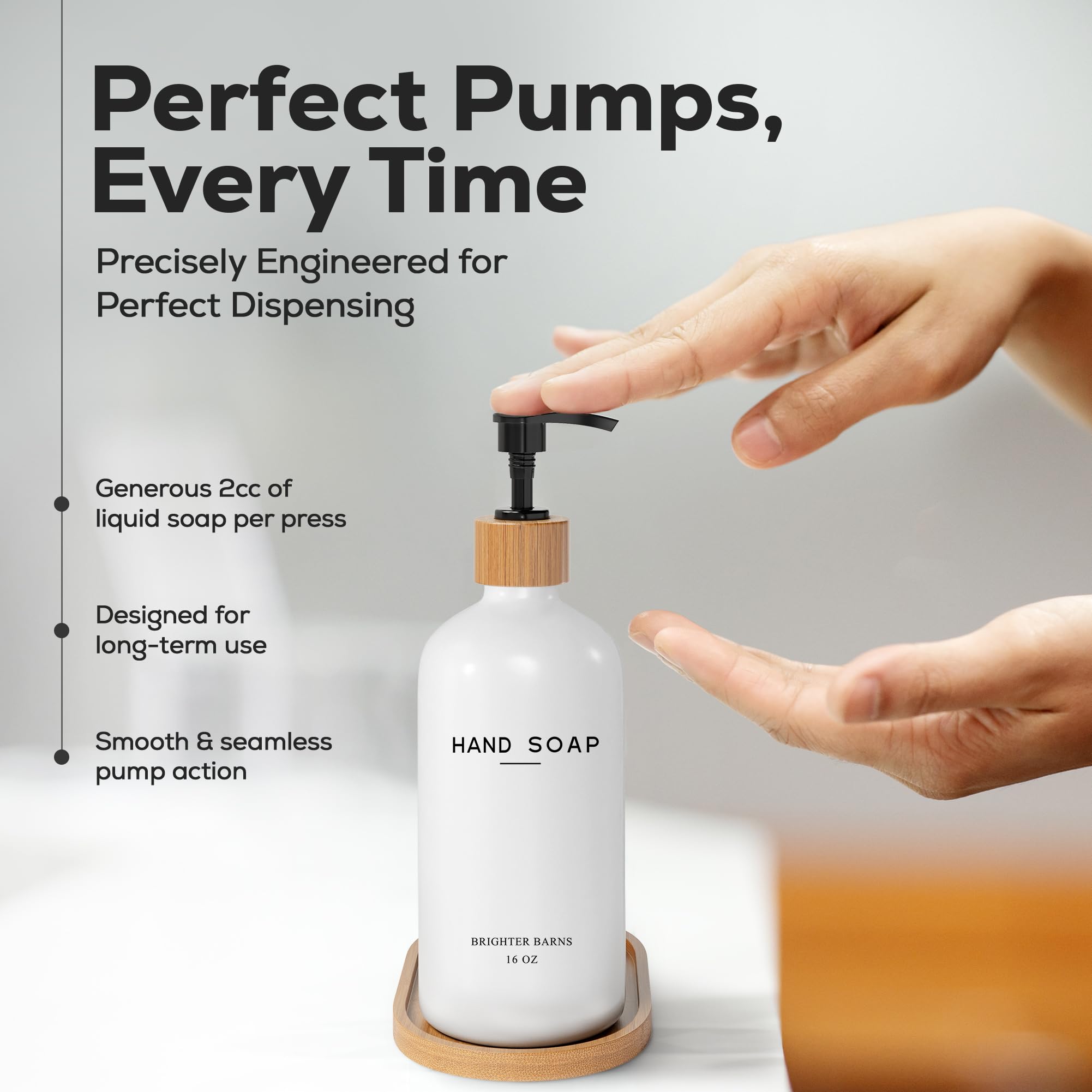 Brighter Barns plateau bambou main protège plan de travail avec style