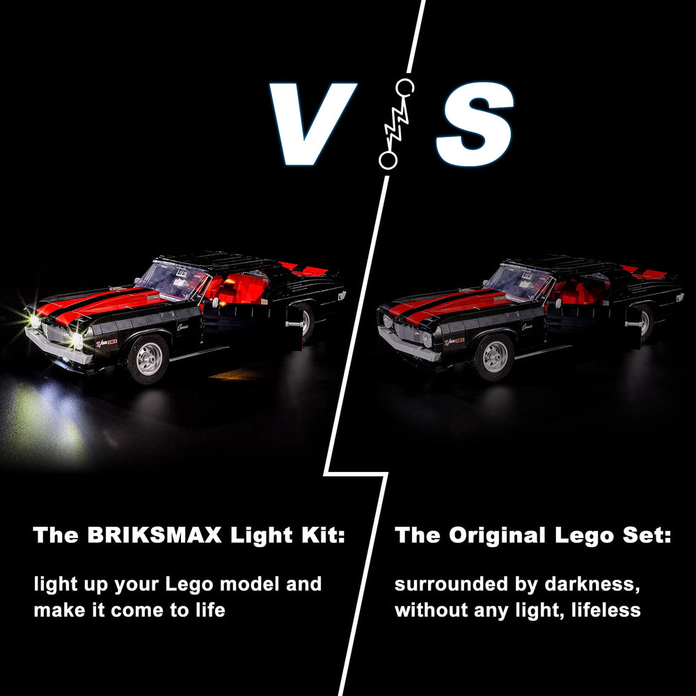 BRIKSMAX Camaro exposée sur étagère pour présentation élégante