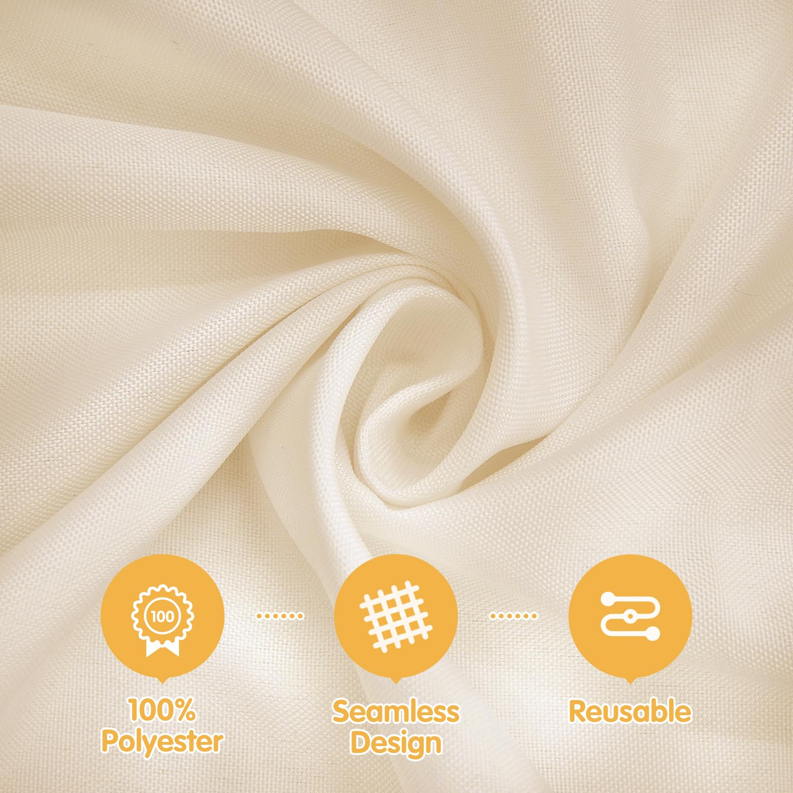 BRILLMAX gros plan du tissu 150 GSM souligne épaisseur et opacité