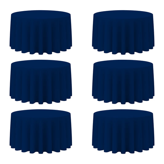 BRILLMAX ensemble de 6 nappes rondes 120 po posé, finition professionnelle