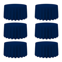 BRILLMAX ensemble de 6 nappes rondes 120 po posé, finition professionnelle