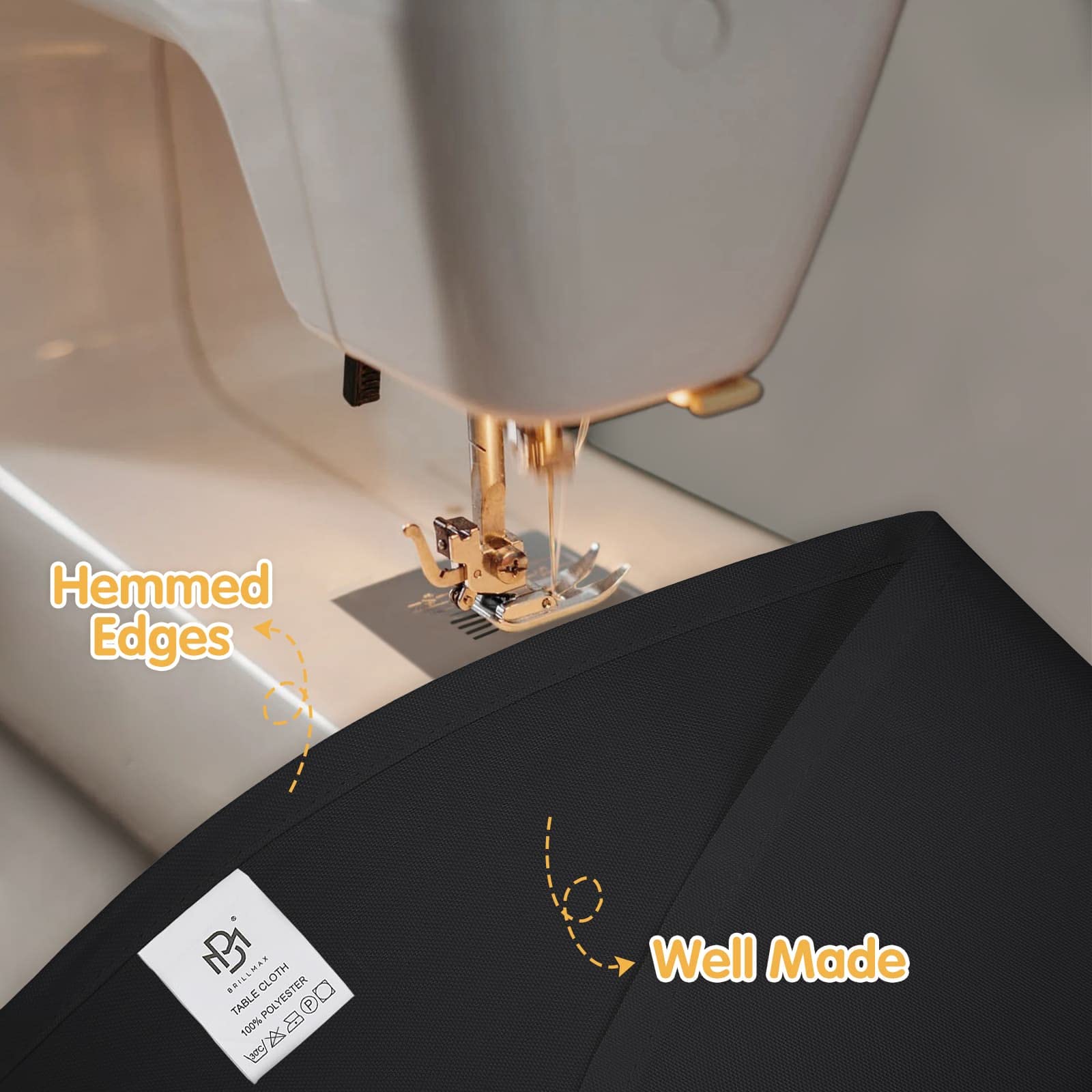 BRILLMAX nappe en situation sur table de réception pour mise en valeur déco