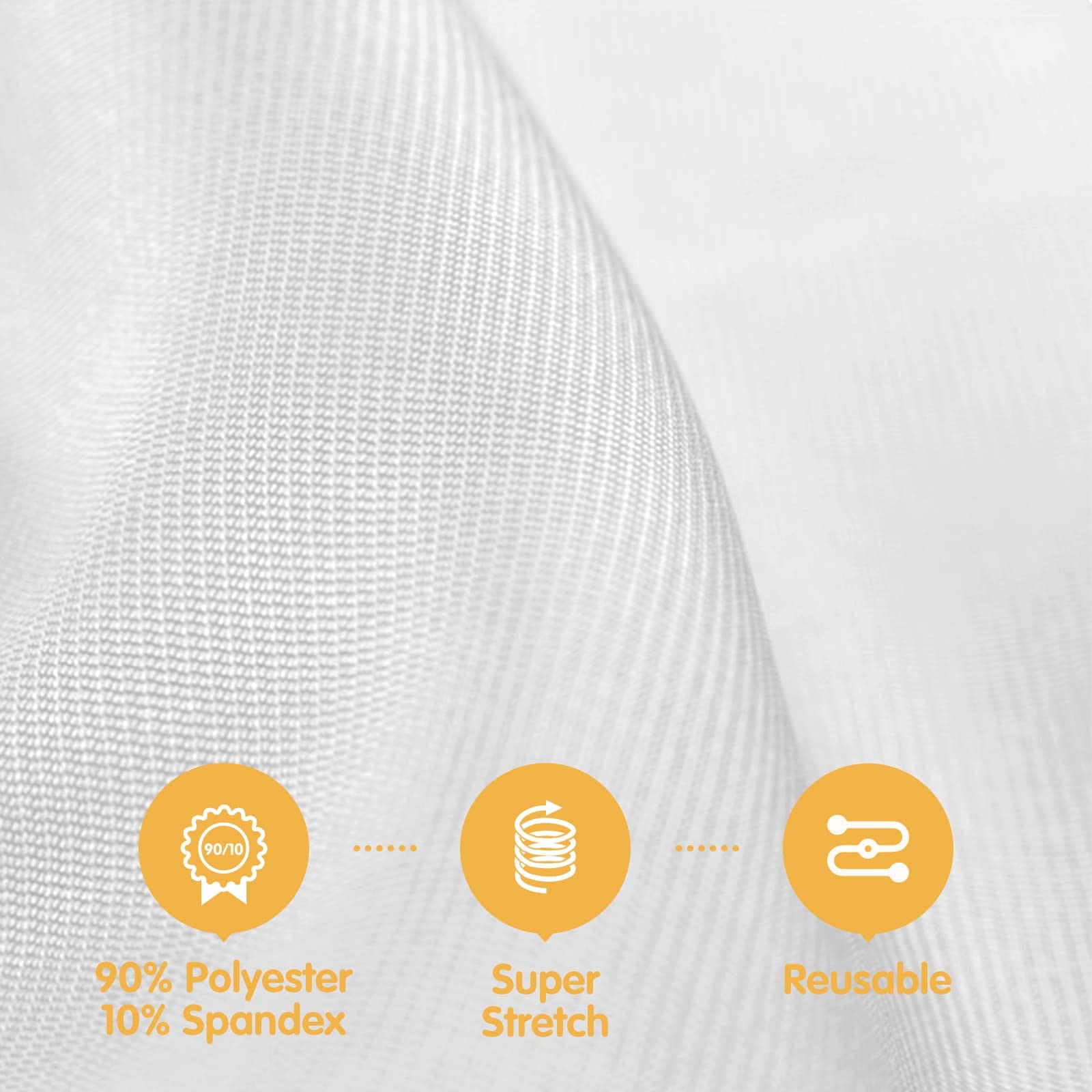 BRILLMAX gros plan tissu 180GSM, texture épaisse durable