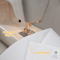 BRILLMAX texture du tissu 150 GSM gros plan, drapé épais et opaque