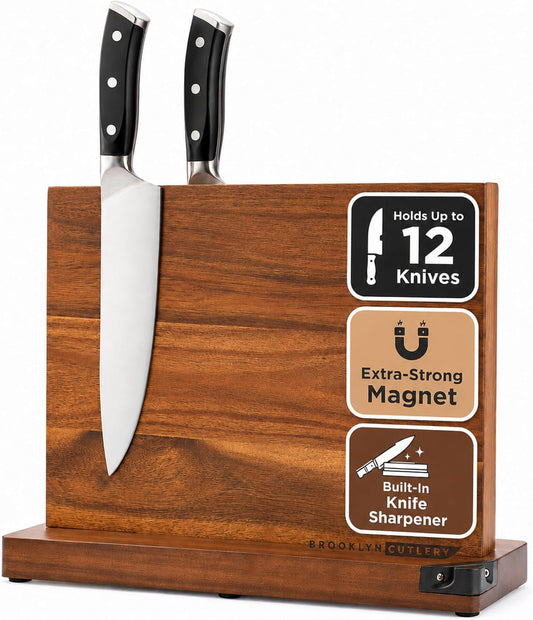 BROOKLYN CUTLERY bloc avant posé sur plan de travail, rangement élégant