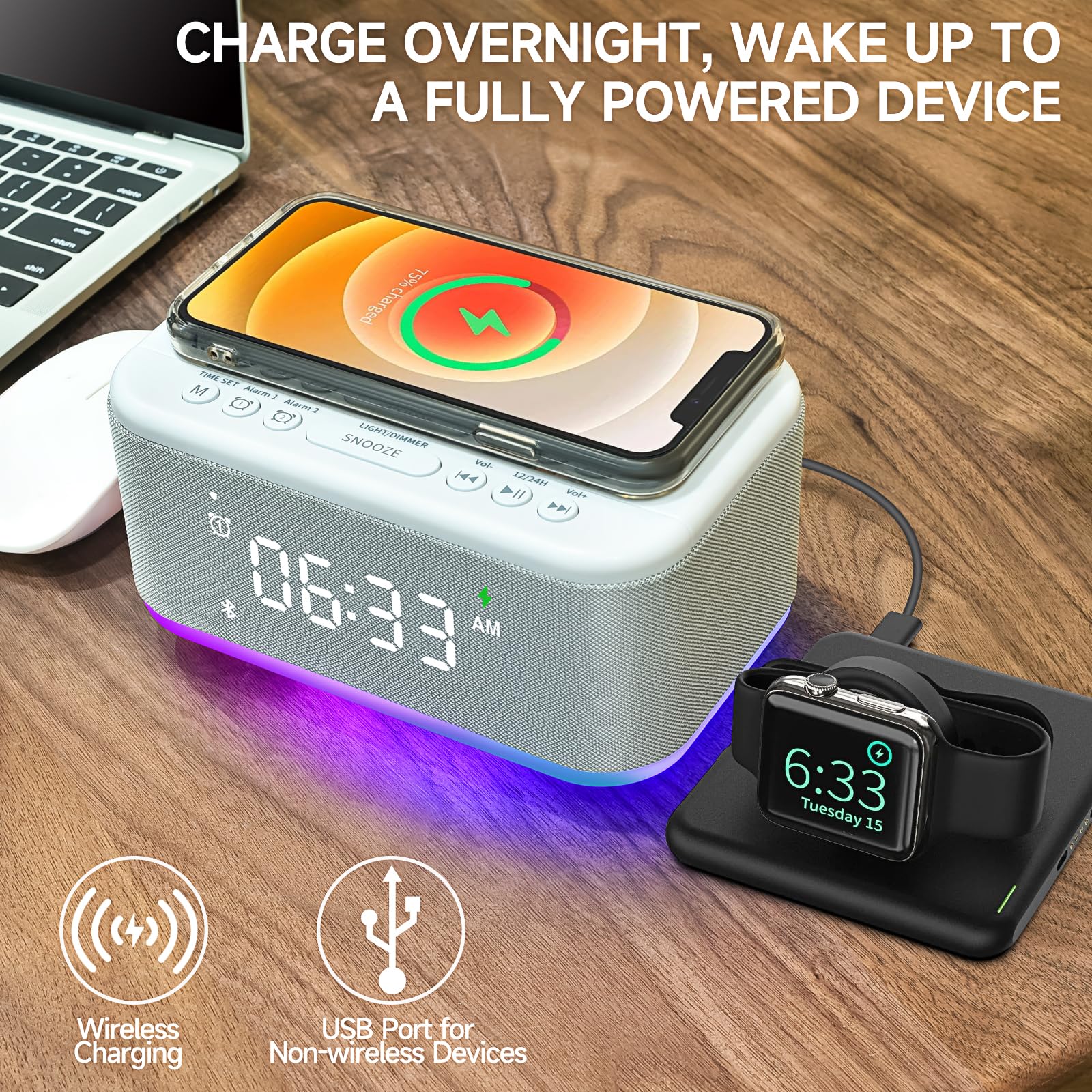 Broserengy Tech lumière RGB ambiante, crée une atmosphère relaxante