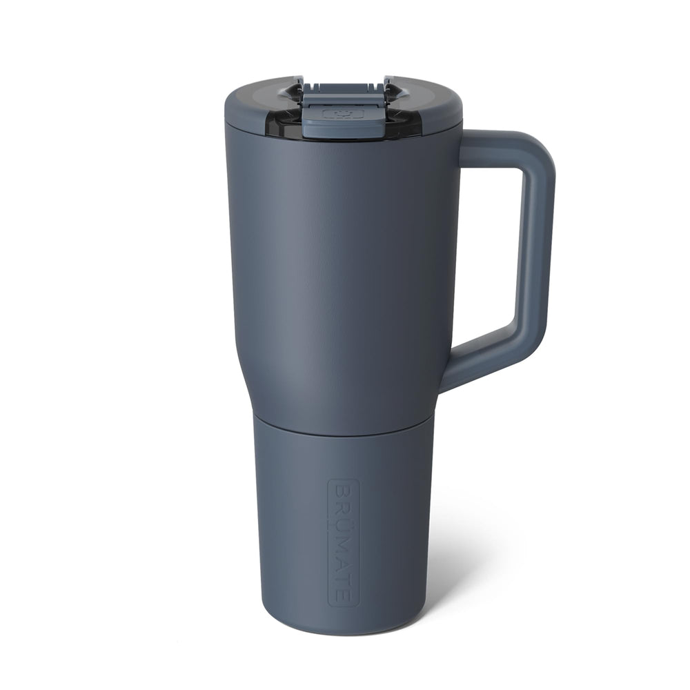 BrüMate Müv vue de face Nightfall Blue montrant design élégant et capacité