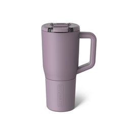 BrüMate Müv face avant montrant la couleur Lilac Dusk et capacité, pratique