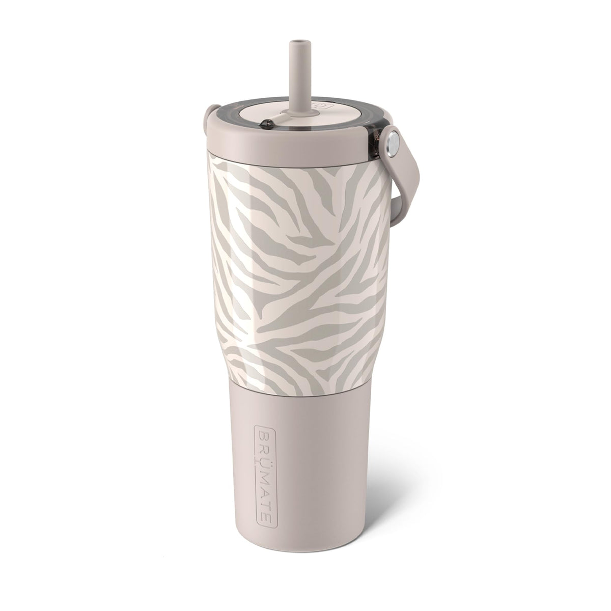 BrüMate Resa face avant Zebra montrant l'étanchéité et le design