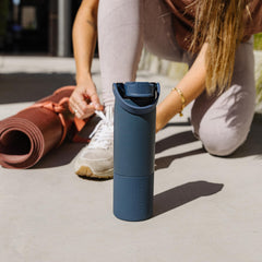BrüMate Rise avec manchette silicone amovible protégeant contre les chocs quotidiens