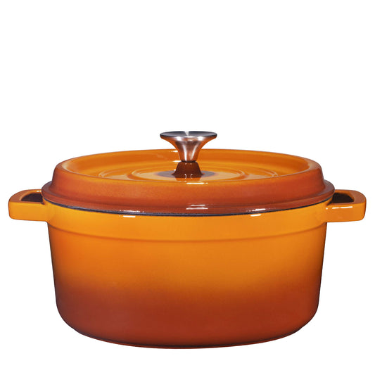 Bruntmor cocotte face avant couleur pumpkin spice montrant design et capacité