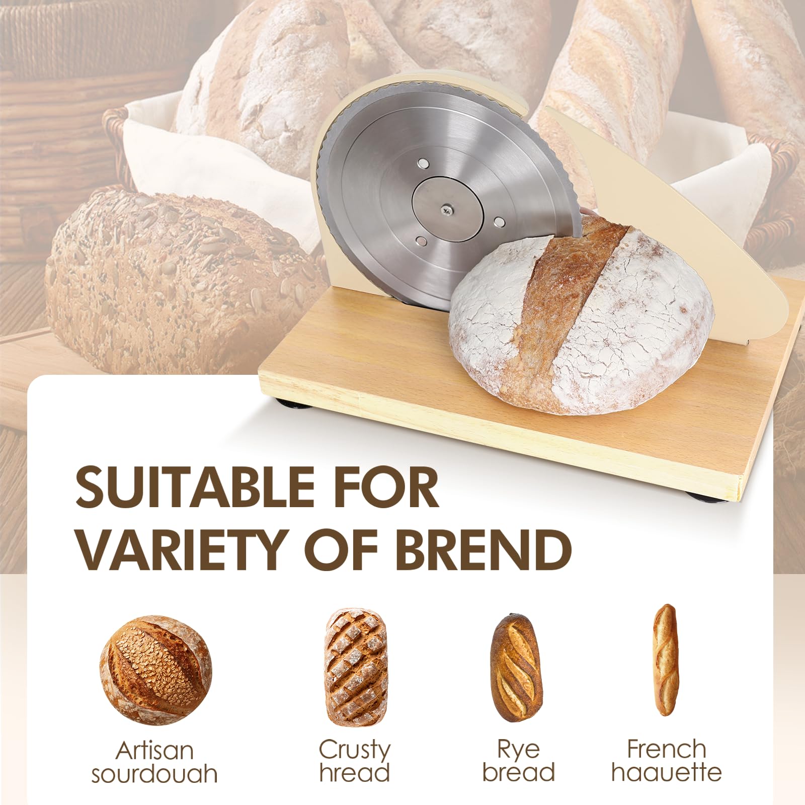 Brvclon taille comparative montrant l'échelle et capacité de la miche