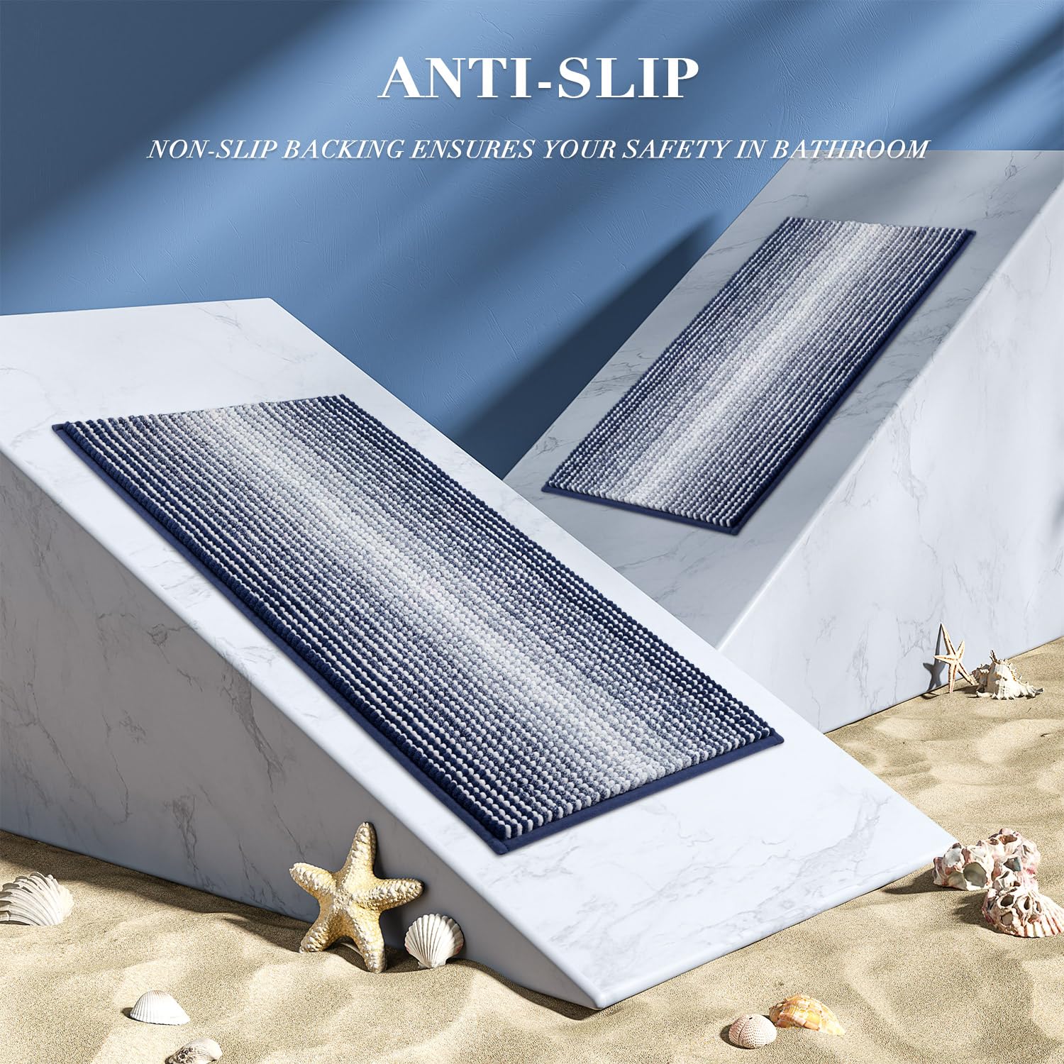 BSICPRO tapis dans salle de bain décorée apportant chaleur et élégance