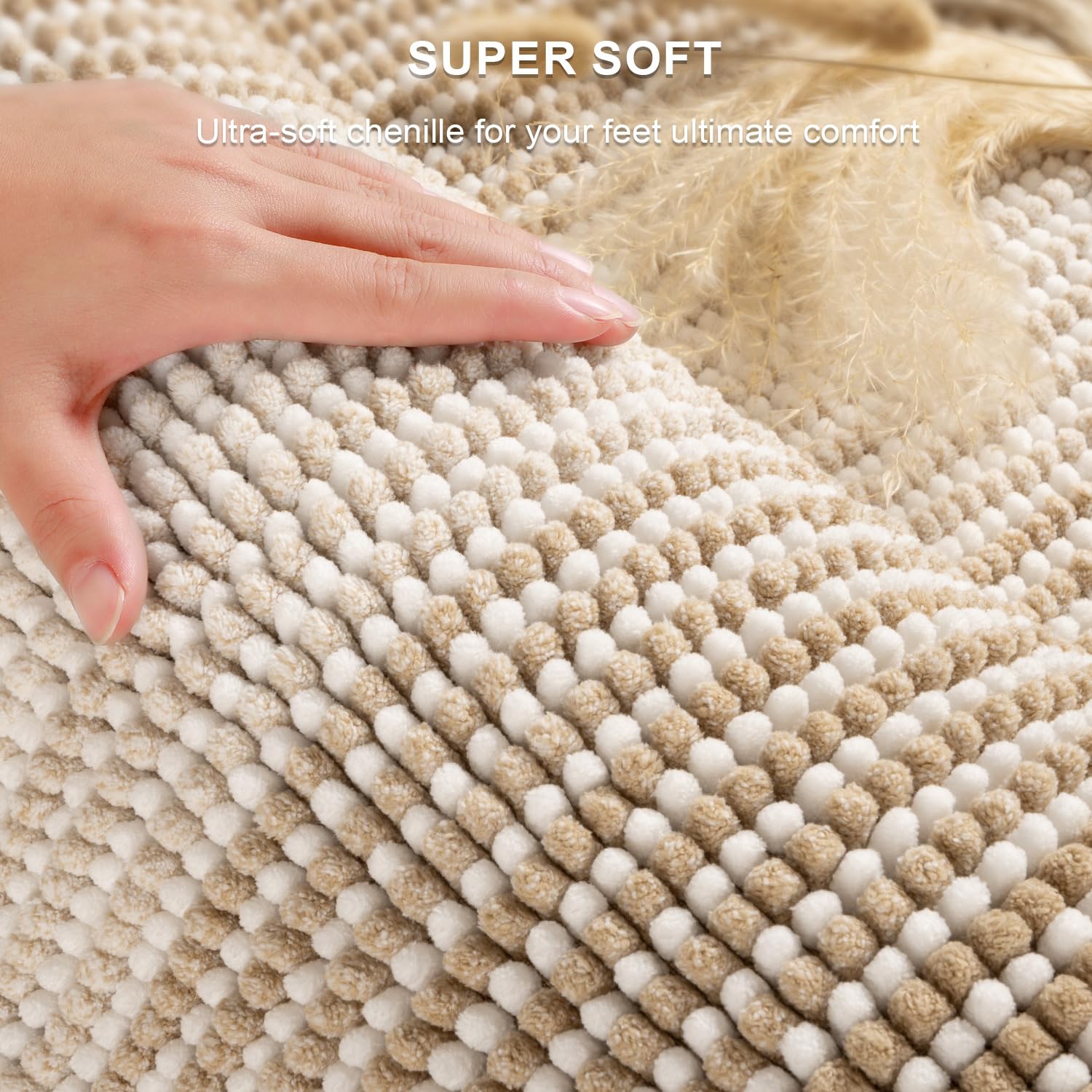 BSICPRO gros plan sur chenille douce illustrant moelleux et densité