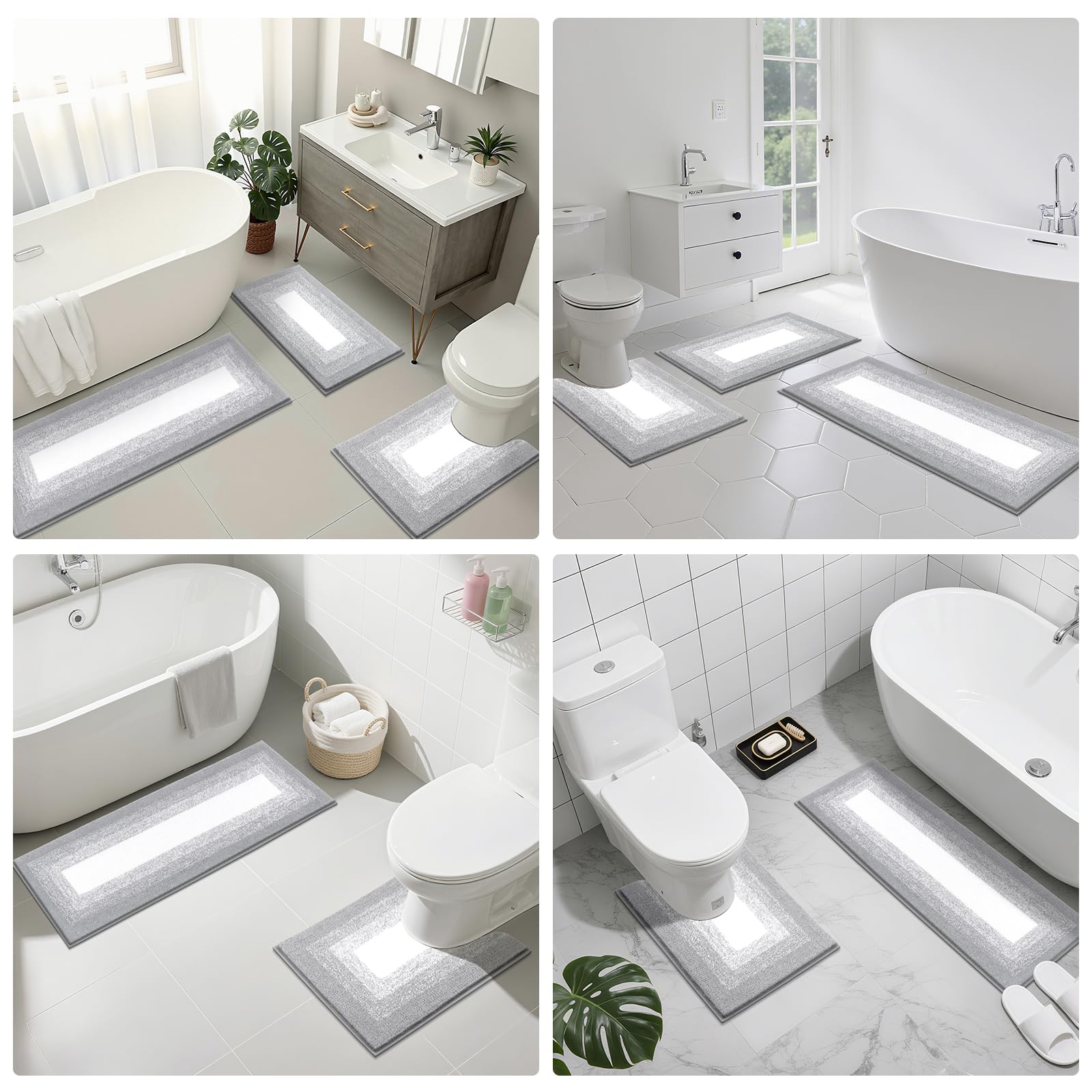 Bsmathom ambiance gris clair s'accorde facilement avec décor moderne