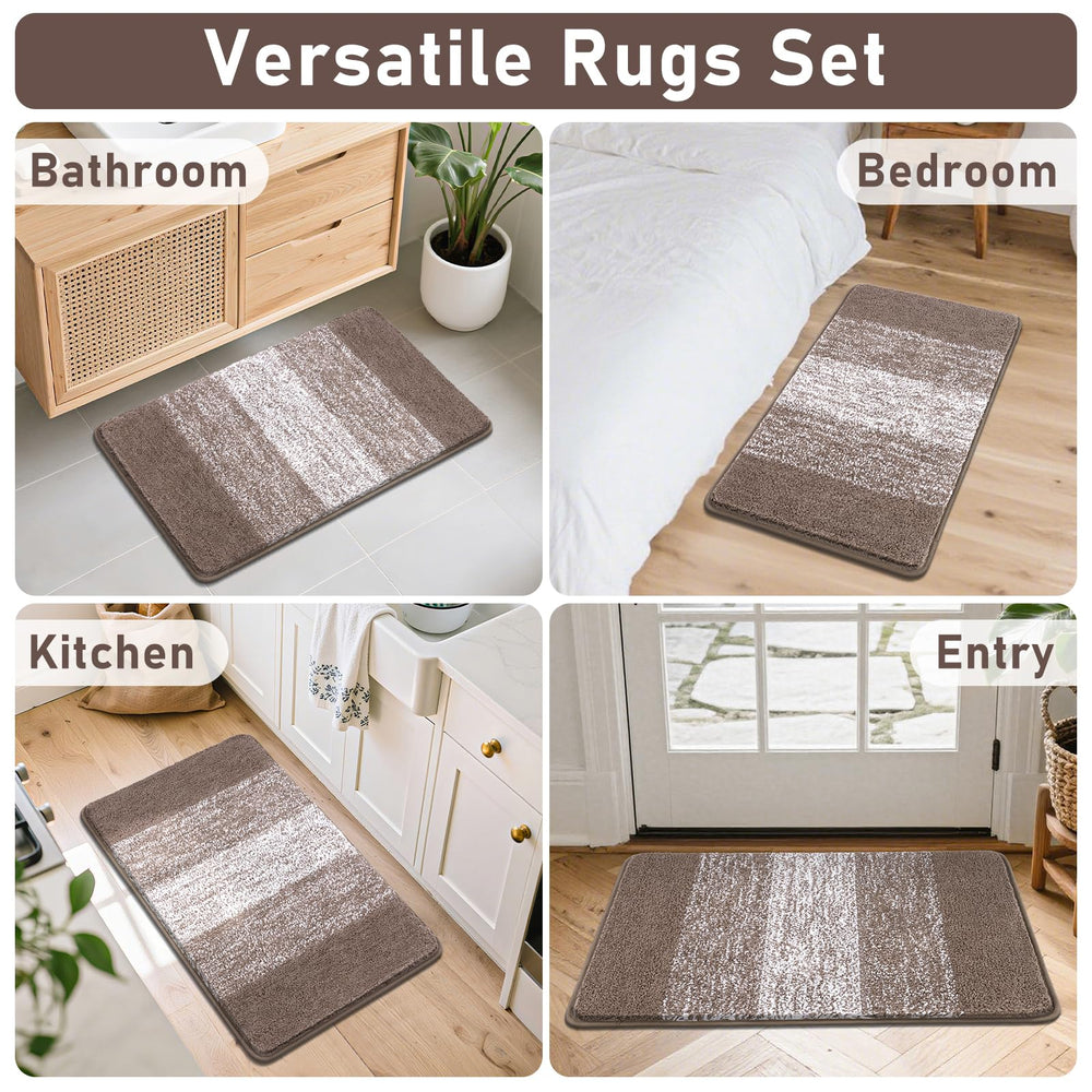 Bsmathom tapis intégré dans décoration de salle de bains cosy
