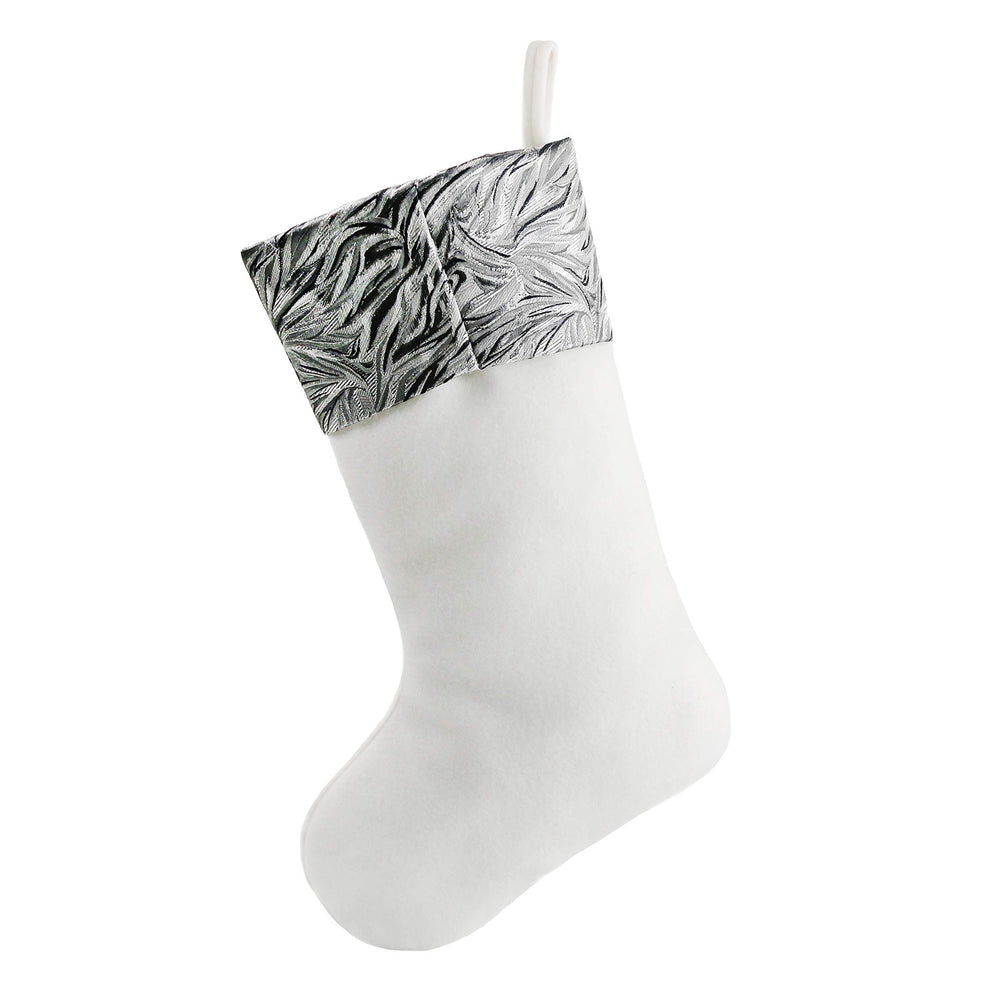 BSTAOFY lot emballé de 4 chaussettes argentées, prêt pour offrir ou stocker après fêtes