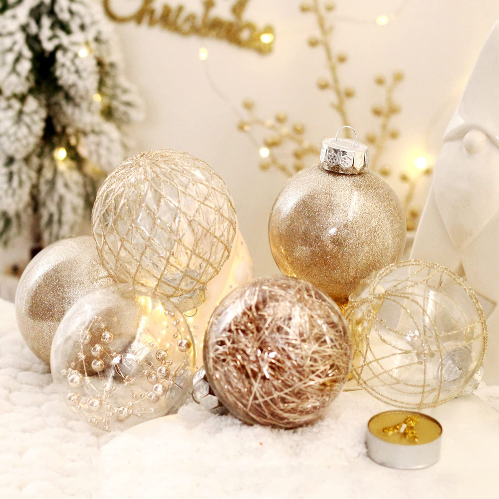 BSTDECOR boules accrochées au sapin créant ambiance festive