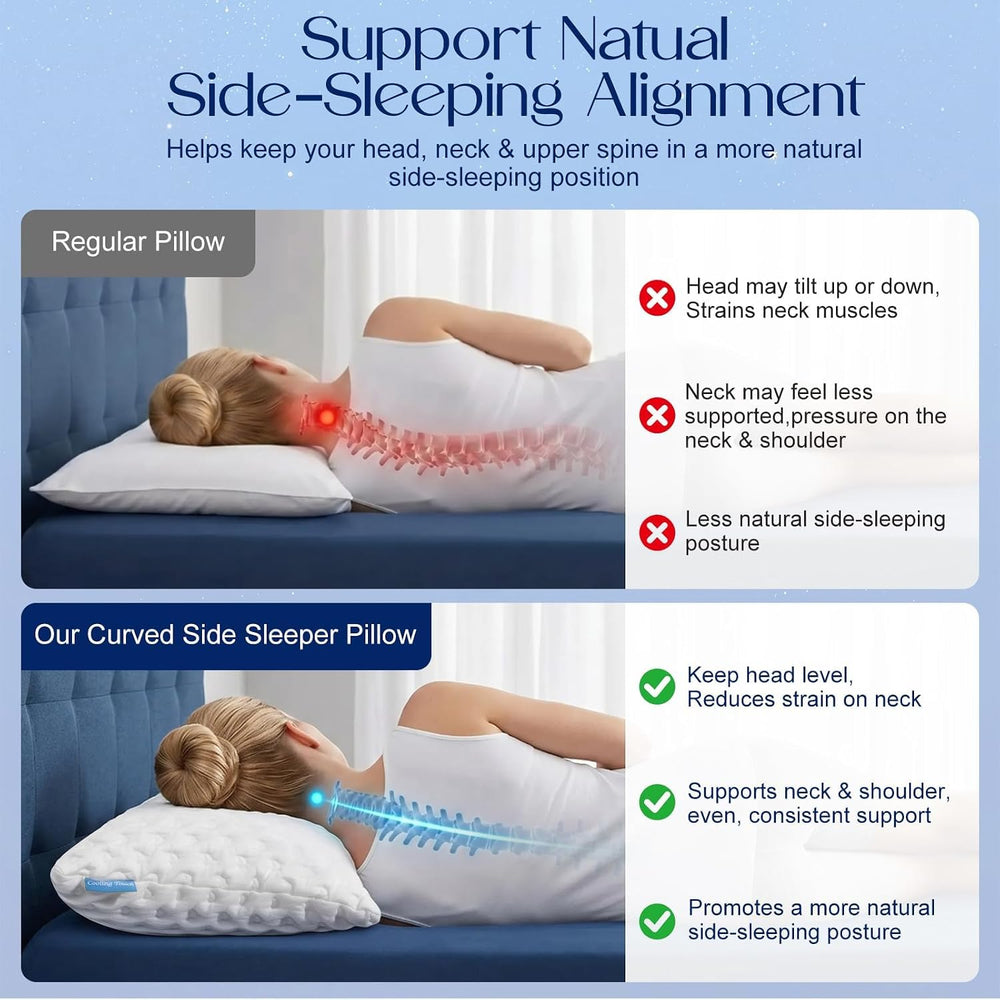 btasleeep housse double-face cool touch illustrant sensation fraîche