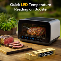 BtcLink thermomètre en usage sur barbecue pour contrôle à distance