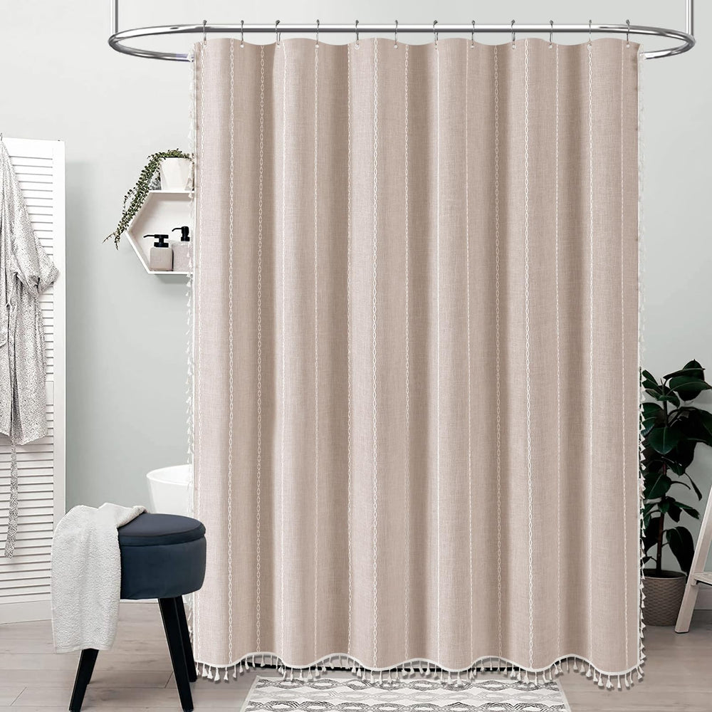 BTTN gros plan sur la texture lin mélangé 330GSM apportant allure et durabilité