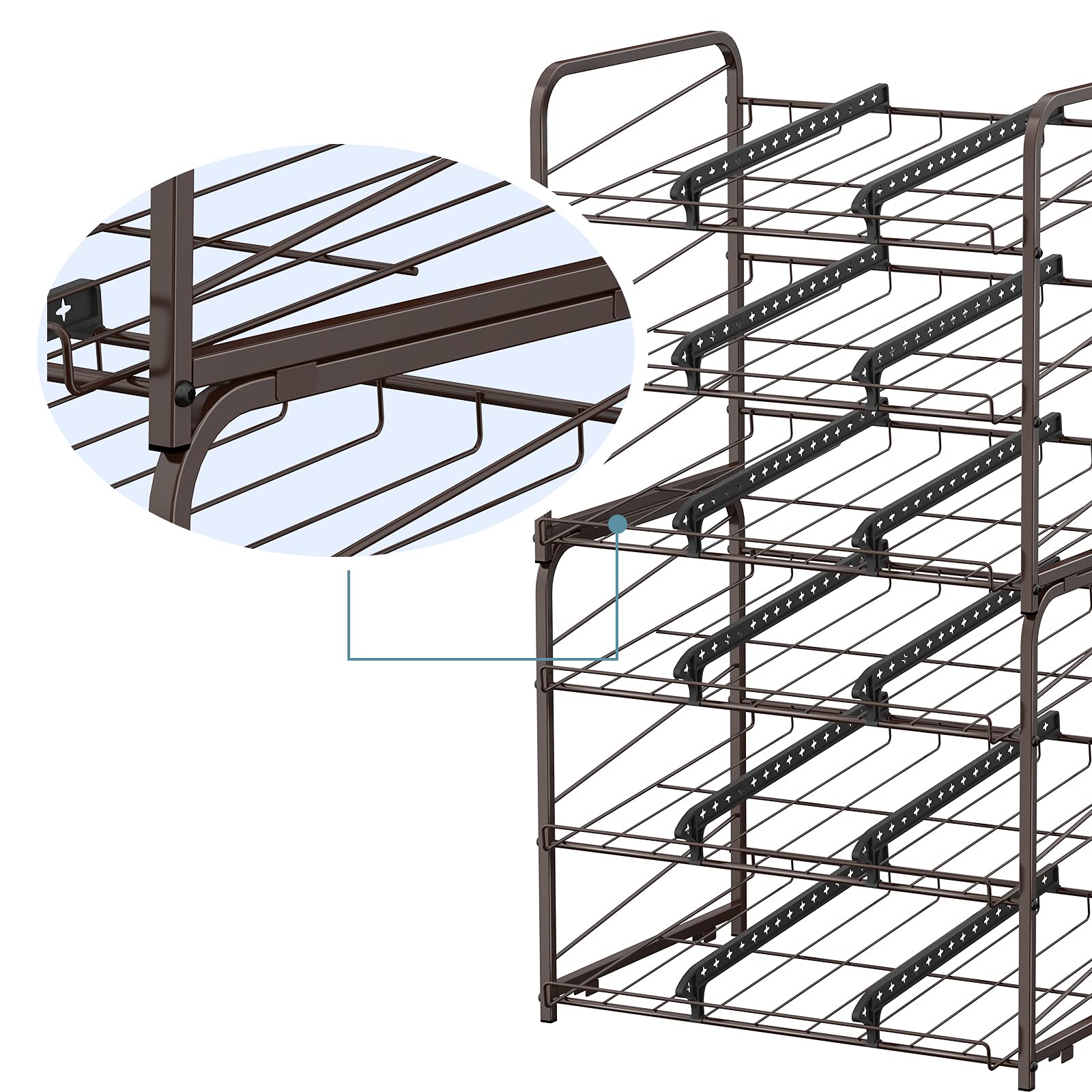 BTY détail des séparateurs modulables offrant rangement adaptable