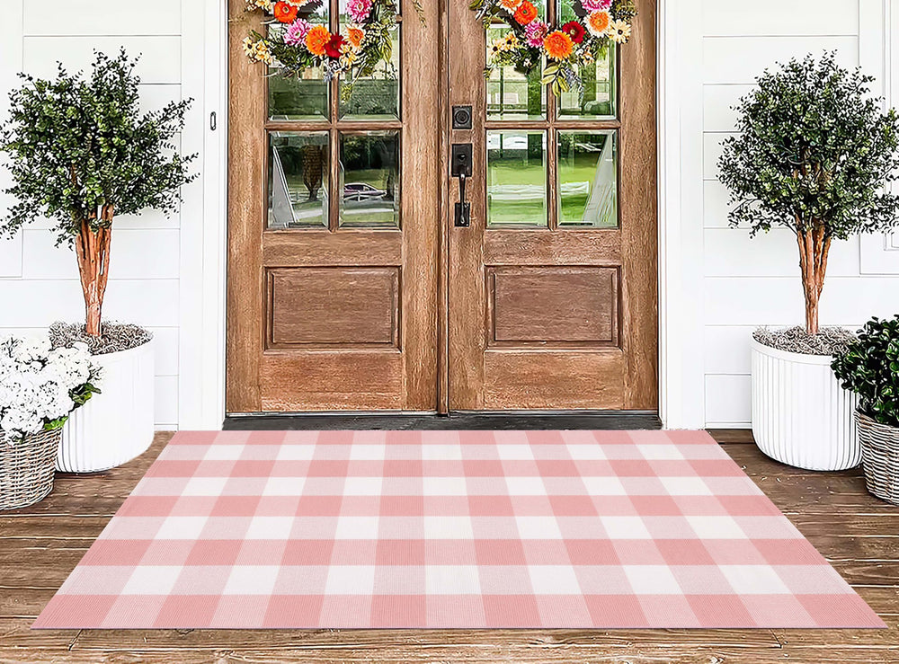 BUAGETUP motif buffalo plaid décoratif apportant style farmhouse