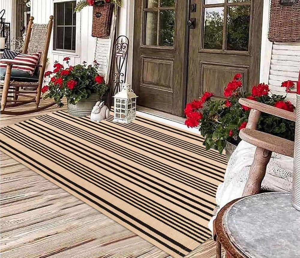 BUAGETUP tapis superposé sur paillasson, style farmhouse souligné