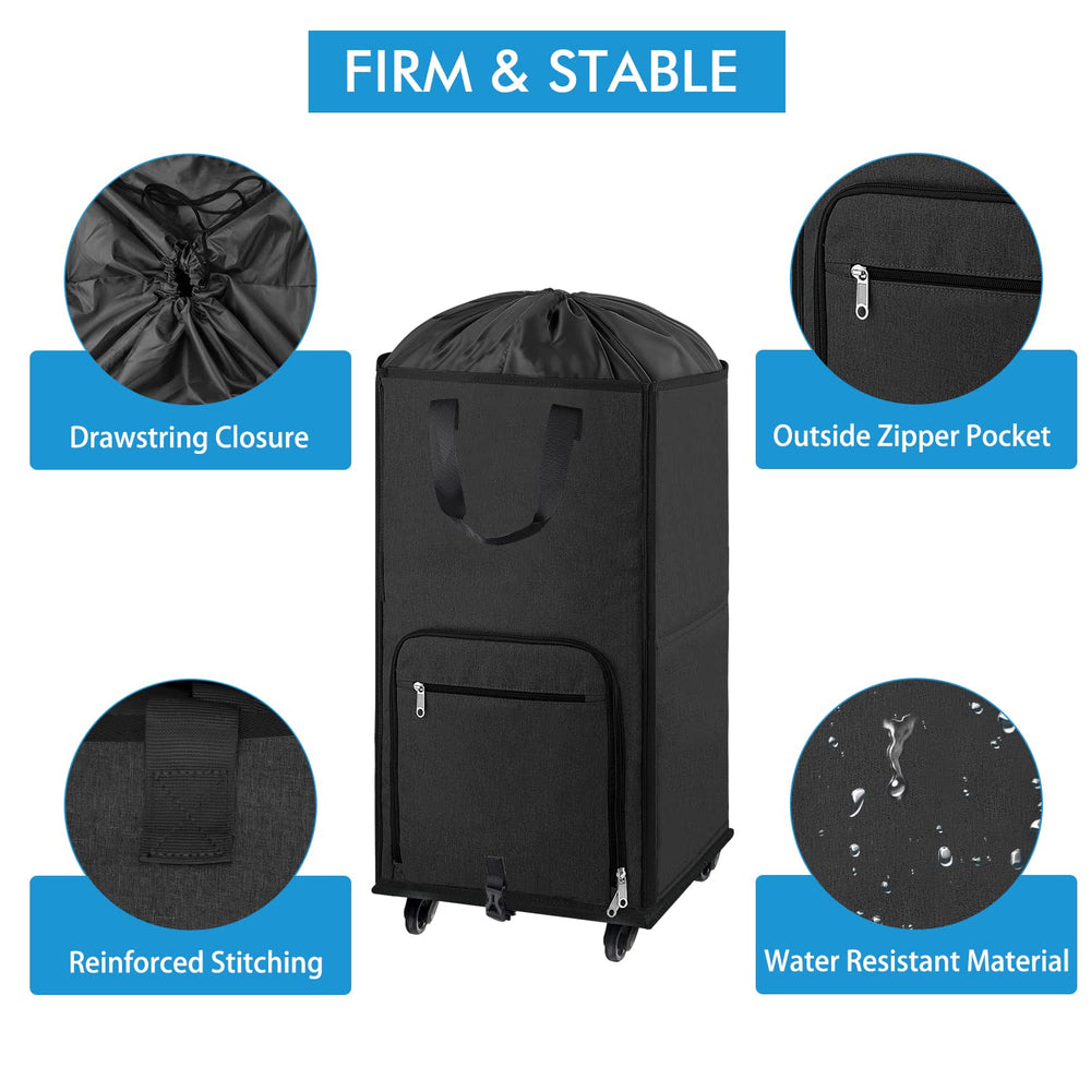 Bukere chariot amovible illustrant transformation en sac suspendu pratique