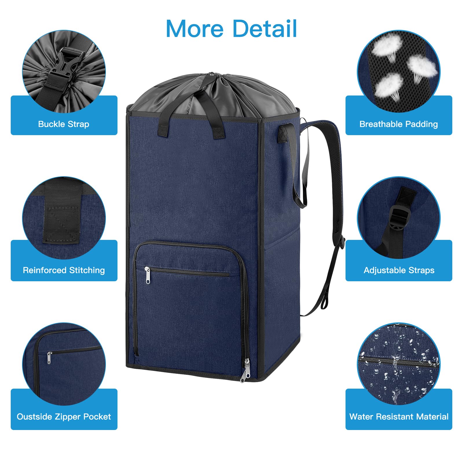 Bukere plié pour rangement compact gain de place en voyage