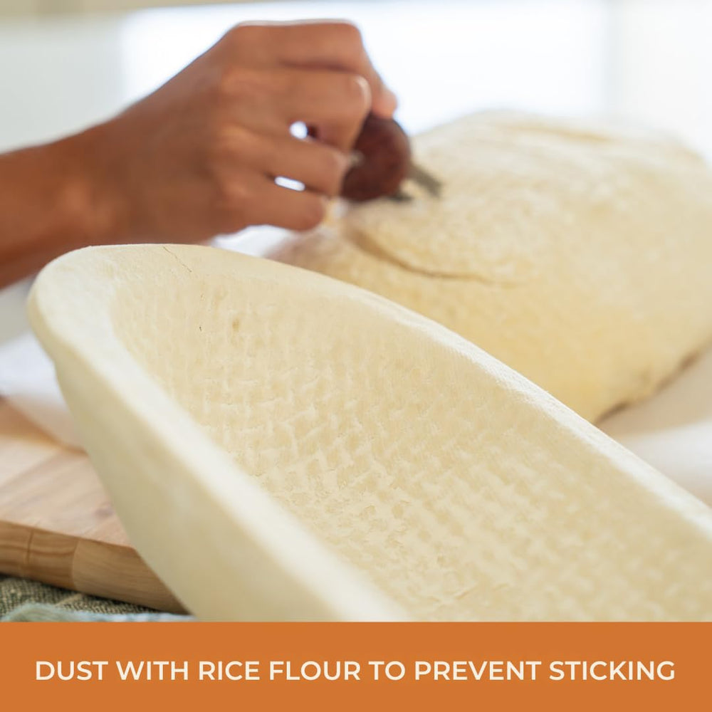 Bulka banneton présenté avec outils de boulangerie inspiration usage