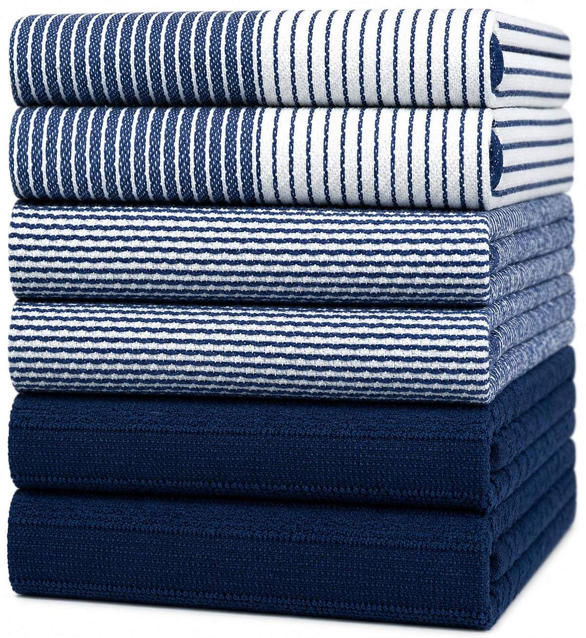 Bumble Towels emballage avant montrant le lot bleu marine et le sac cadeau inclus