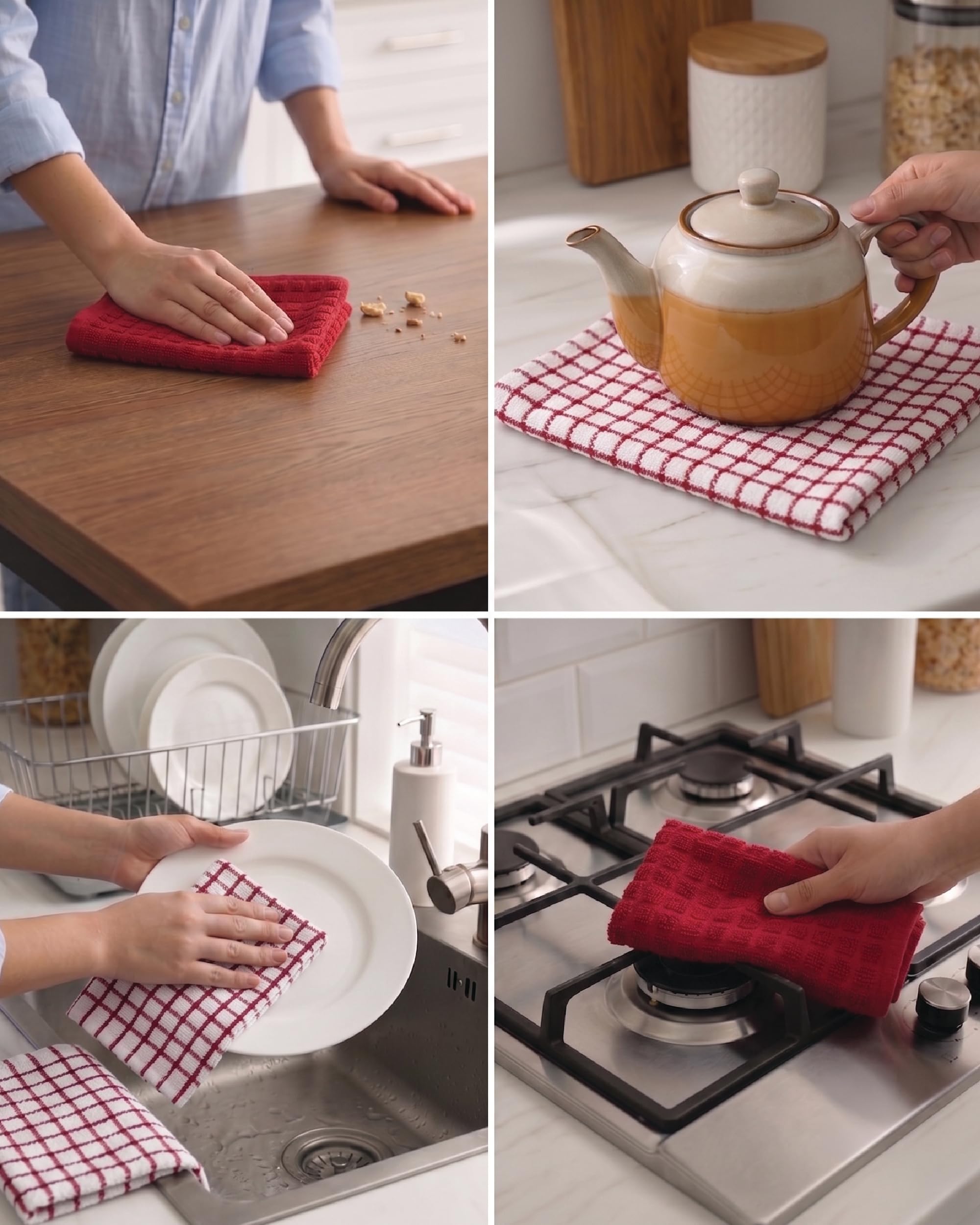 Bumble Towels posé sur plan de travail, protection et essuyage facile