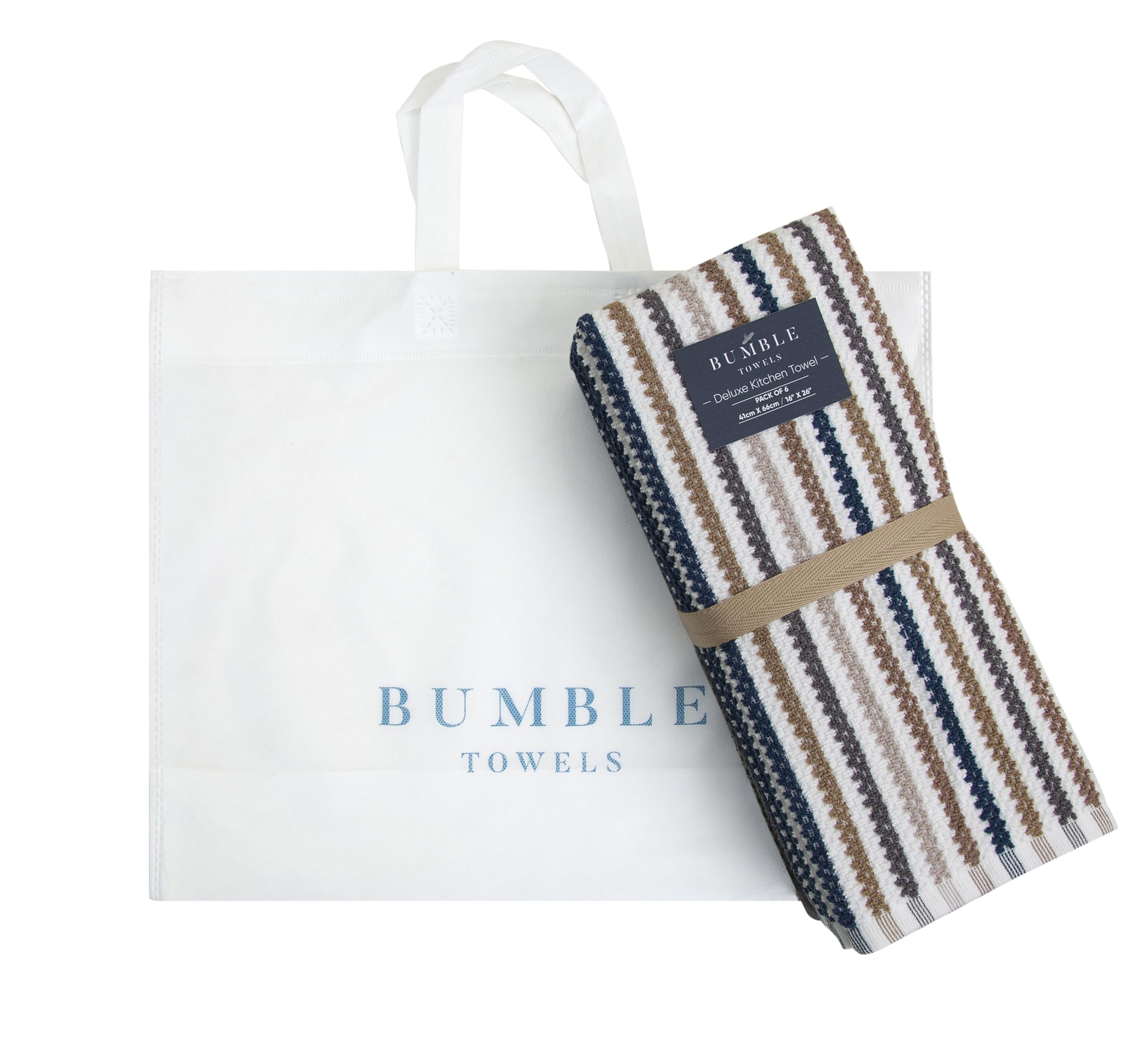 Bumble Towels sac tote inclus, cadeau réutilisable pratique