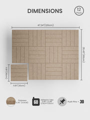 Bumusty zoom texture feutre haute densité absorption acoustique