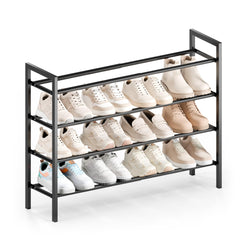Bumusty vue de face du rack noir montrant organisation efficace