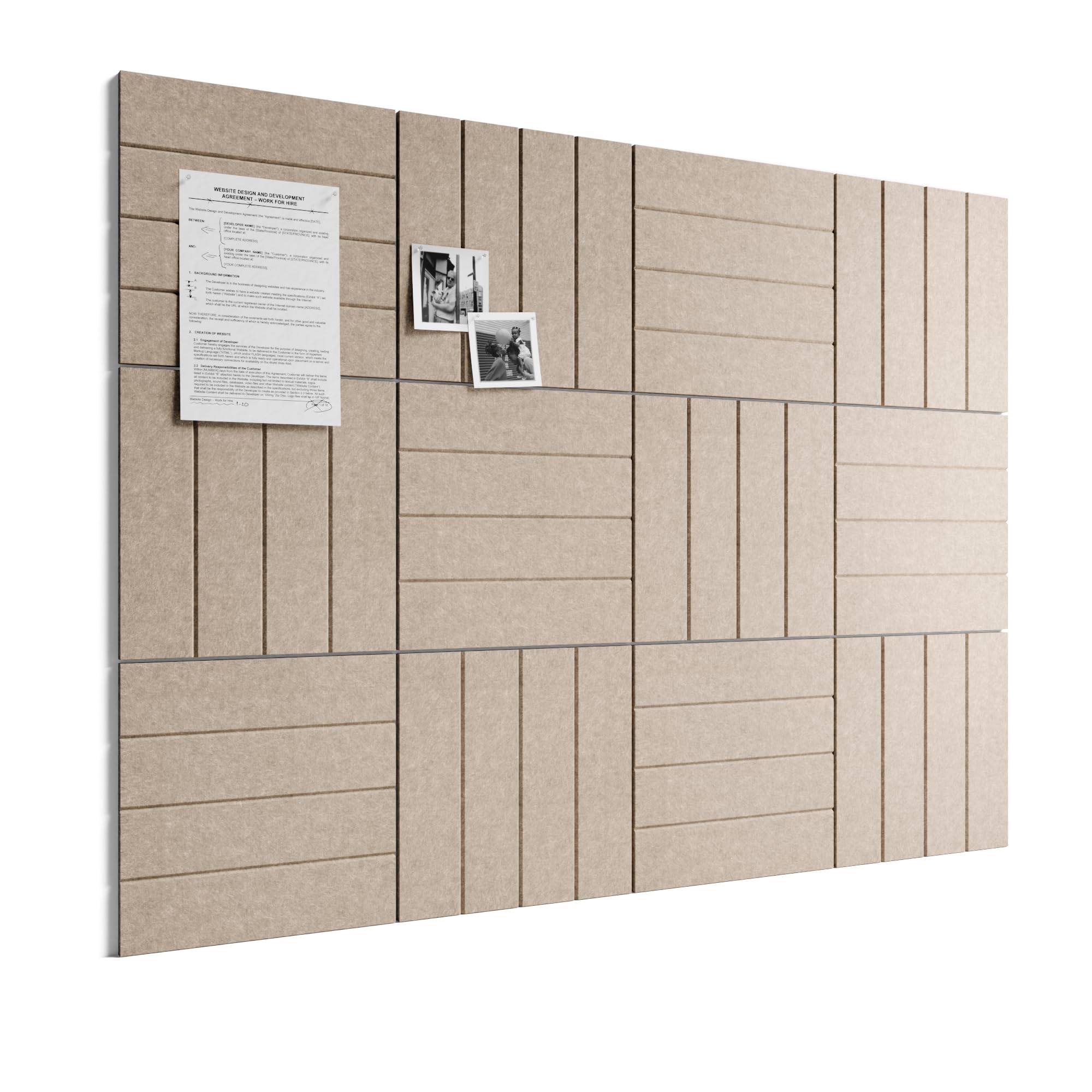 Bumusty tableau face taupe affichage organisé et sobre