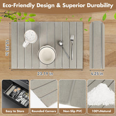 Bunmery tapis enroulé rangement compact facile à stocker