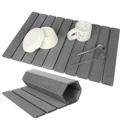 Bunmery tapis de séchage face complète montrant grande surface et protection de comptoir
