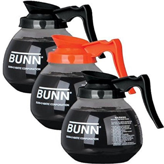 BUNN carafe noire vue avant montrant design stable et versage précis