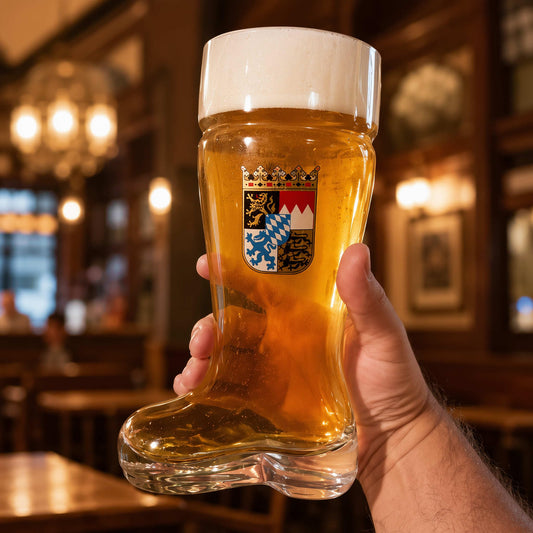 Burns Glass gros plan du blason bavarois vibrant pour authenticité visuelle