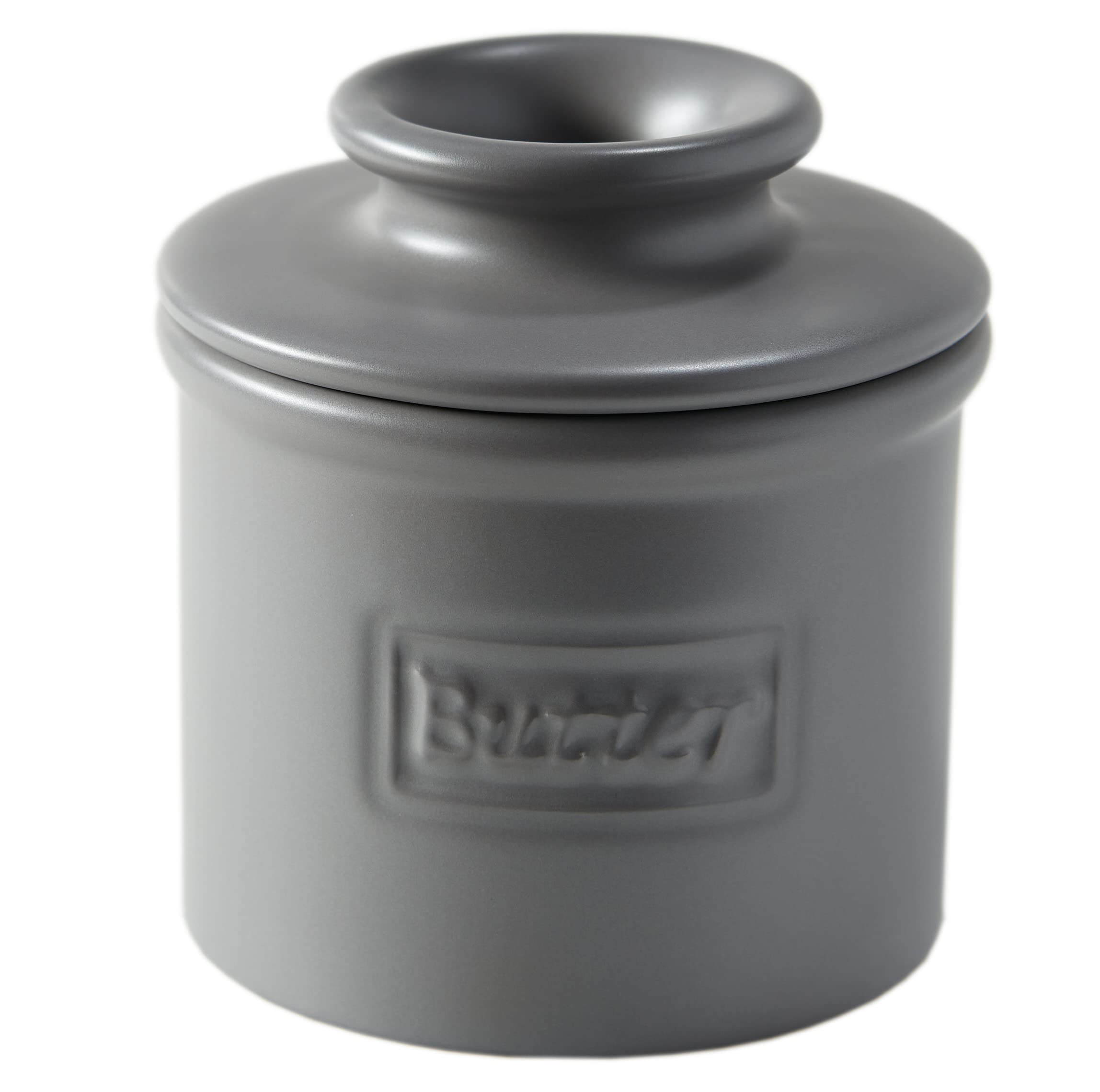 Butter Bell vue frontale gris acier montrant forme et style pratiques