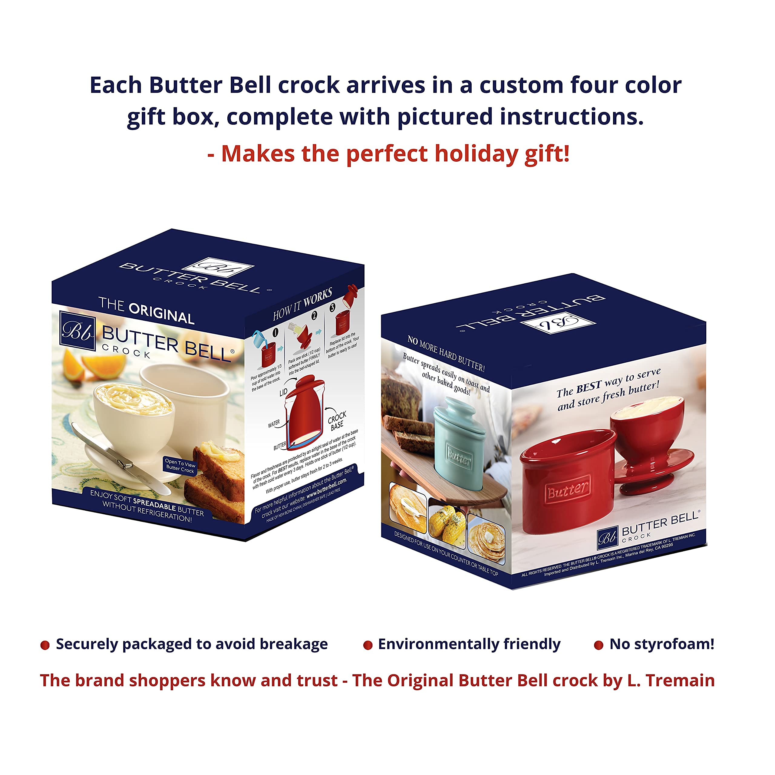 Butter Bell L. Tremain posé dans une cuisine rétro, harmonie déco pratique