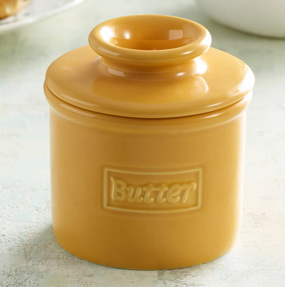 Butter Bell L. Tremain gros plan de la glaçure brillante, finition durable
