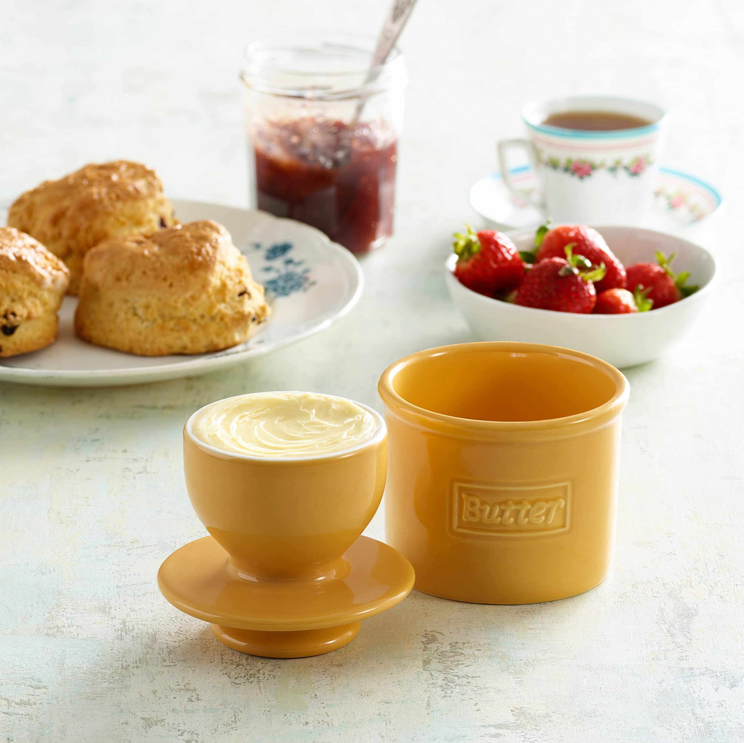 Butter Bell L. Tremain avec portion de beurre, capacité d'une demi-tasse